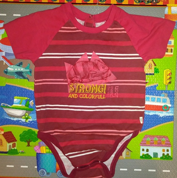 Baby Fresh Chameleon striped short sleeve bodysuit - Picture 5 of 5